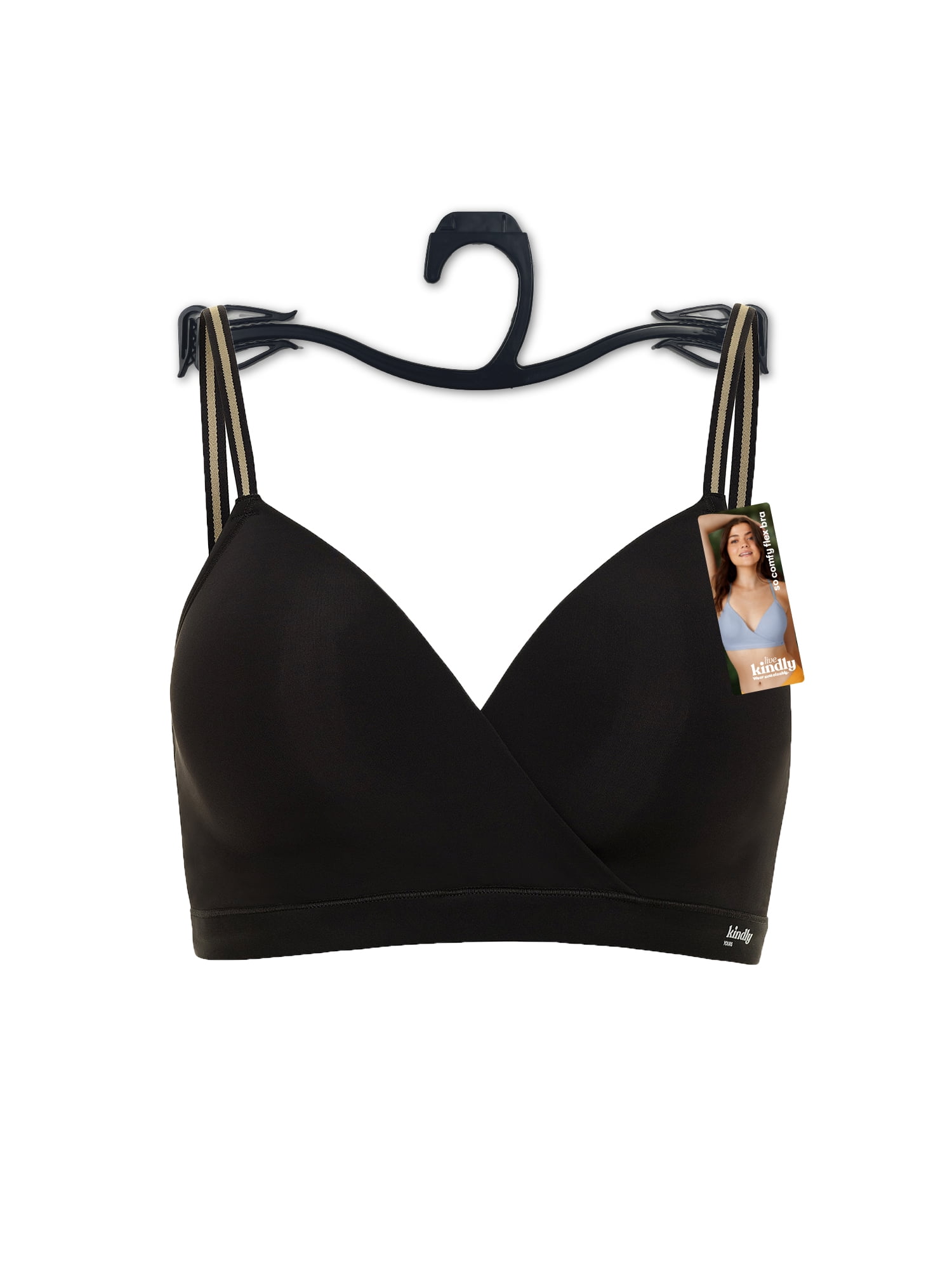 Kindly Yours Women's So Comfy Lightly Lined Micro Wire-Free Bra, Sizes S-XXXL