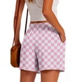 thumbnail image 2 of Airmenty Womens Shorts Casual Drawstring Shorts Elastic Waist Shorts for Women Lightweight Shorts with Pockets S-2XL, 2 of 8