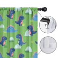 thumbnail image 4 of Blackout Kids Curtains,Green Cartoon Dinosaurs Grass Pattern Childrens Insulated Curtains Set Of 2,Bedroom Essentials,Toddler Room Decor 42"x54", 4 of 5