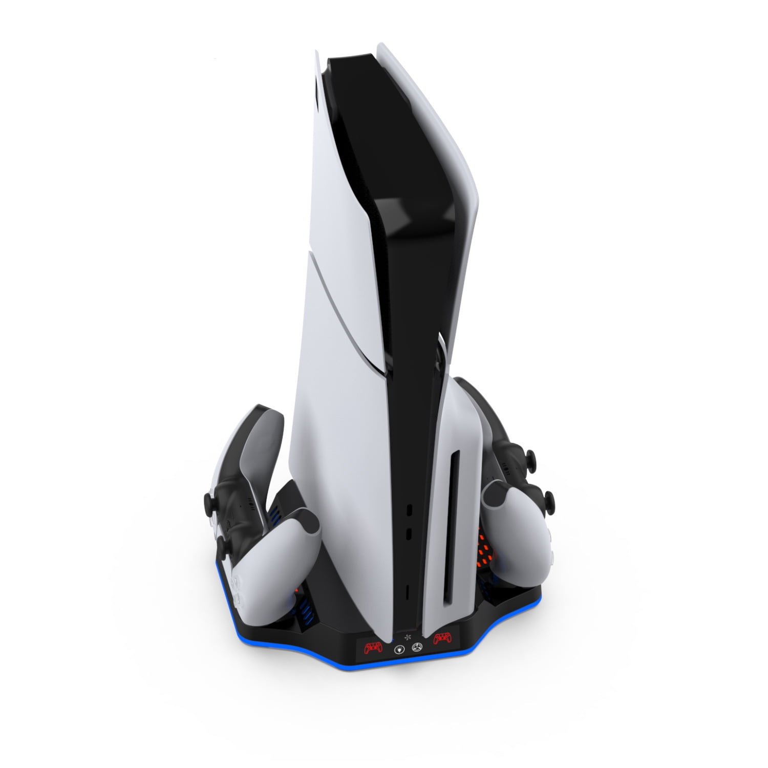 Charging Stand with Cooling Fan for PS5 Slim Console,Avec 3 Levels Turbo Fan, 3 Levels Turbo Fan