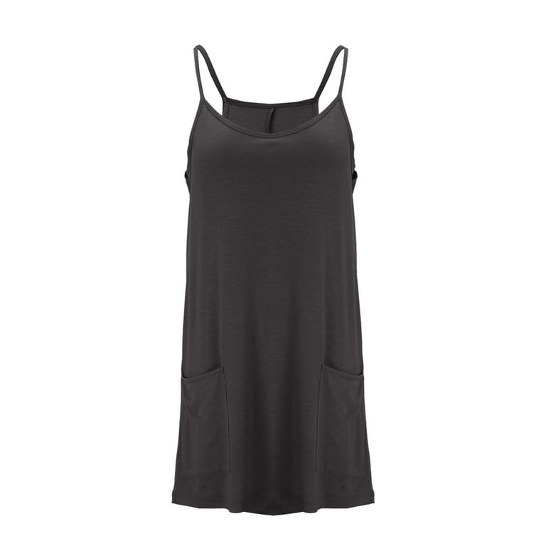 Womens Summer Casual Dress Spaghetti Strap Sleeveless Party Mini Dress Loose Spoon Neck A-line Beach Short T-Shirt Dress with Pockets Dark Gray 4XL - Walmart.com Womens Summer Casual Dress Spaghetti Strap Sleeveless Party Mini Dress Loose Spoon Neck A-line Beach Short T-Shirt Dress with Pockets Dark Gray 4XL - Walmart.com