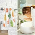 thumbnail image 7 of Yayeee 2 Pack Hand Towels for Bathroom 100% Cotton 16" x 28" Soft Absorbent Kitchen Towel, Green Leaves, 7 of 7