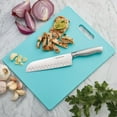 thumbnail image 4 of Farberware 11x14-inch Reversible Plastic Cutting Board with handhole in Aqua Sky, 4 of 9