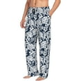 thumbnail image 5 of Cauagu Hawaiian Style Mens Pajama Pants Sleep & Lounge Pants,PJ Bottoms with Pockets-Large, 5 of 7
