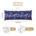 thumbnail image 3 of Balery Abstract Colorful Butterflies Funda Protectora para Almohada Corporal de Algodón Hipoalergénico con Cierre(55 x 21 pulgadas), Almohadas No Incluidas, 3 of 7