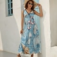 thumbnail image 2 of Beach Seashell Starfish Sleeveless Dress Female Clothing Dress Women Summer 2025 Dress, 2 of 7