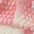 thumbnail image 7 of WOYY Toddler Girls Gradient Color Cardigan Sweater Jacket Tutu Skirt Outfits, Sizes 3-4T, 7 of 7