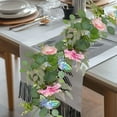 thumbnail image 7 of LEHOZIHEQ Faux Garland, Artificial Leaves Hanging Vines Table Greenery Garland, for Wedding Arch Farmhouse Mantle Table Runner Centerpiece Home Party Christmas, 7 of 7