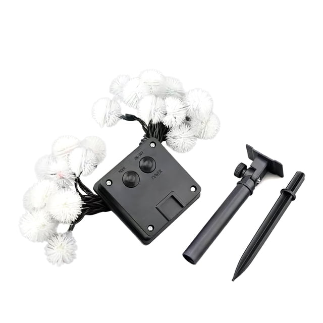 String Light Energía Solar Bola De Nieve Decoración Cadena De Luz Hada Al Aire Libre Estado De Ánimo Decoración Con Luz Colorida 8 Modos De Iluminación Para Garden Tree Park 6.5M 30 Led Guardurnaity HA014072-00