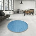 thumbnail image 4 of Ahgly Company Machine Washable Indoor Rectangle Contemporary Midday Blue Area Rugs, 5' x 8', 4 of 7
