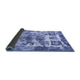 thumbnail image 2 of Ahgly Company Indoor Round Abstract Blue Modern Area Rugs, 7' Round, 2 of 4