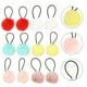 thumbnail image 5 of EeaseMX 12 piezas de gomas elásticas para el pelo con pompones, bandas para el pelo con pompones, coleteros esponjosos, 5 of 8