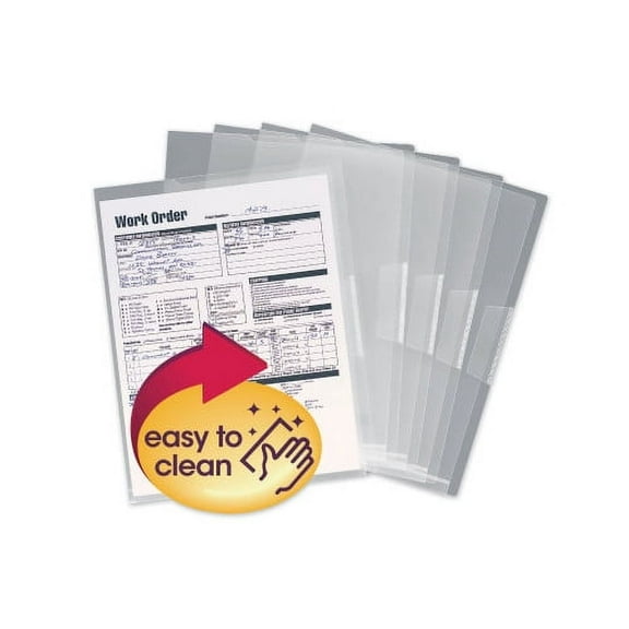 Smead Poly Translucent Project Jackets, Letter Size, Clear, 5/Pack, Each