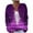 Purple, variant on Christmas Cardigans for Women Plus Size Casual Print Long Sleeve Fashion Open Front Jacket