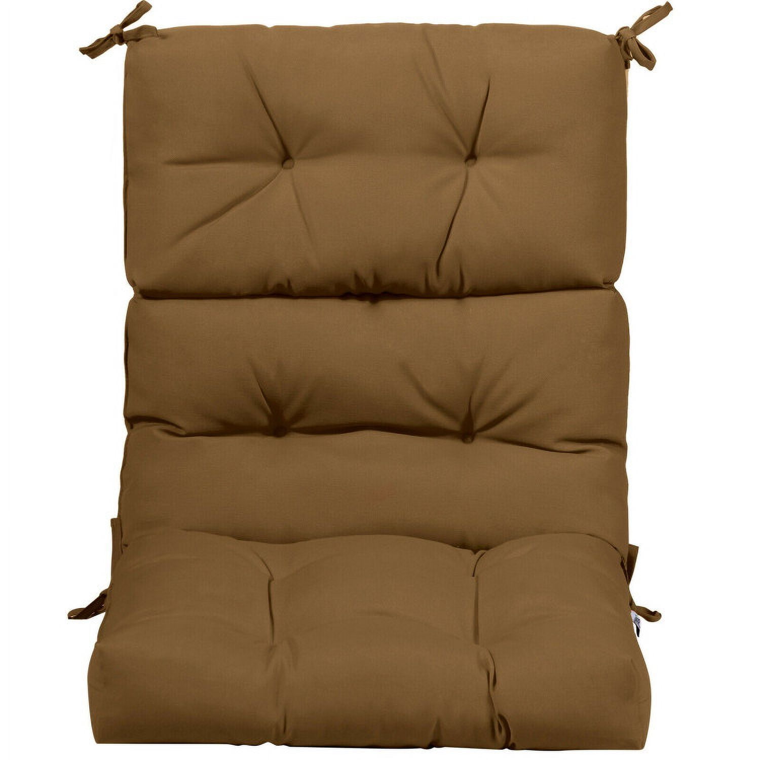 Aimee Lii 22 x 44 Inch Tufted Outdoor Patio Chair Seating Pad, Brown