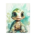 thumbnail image 2 of Watercolor Turtle Painting 4 - Nursery Collection - Bedtime Stories, 2 of 7