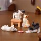 thumbnail image 3 of Figuras de gato lindas, juguetes para decoración de habitación, personaje de dibujos animados, adorno de jardín, micropaisaje, figurita de bonsái, artesanías de resina, 3 of 5