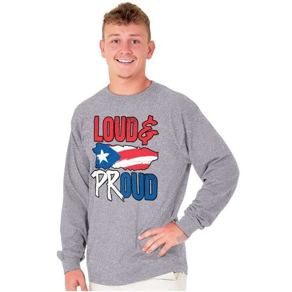 Puerto Rico Nuyorican Proud Borinquen Long Sleeve TShirt Men Women Brisco Brands S