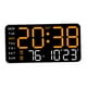 thumbnail image 5 of Reloj despertador digital con 5 niveles de brillo ajustable y dos configuraciones de alarma. Reloj de pared. Luz naranja, 5 of 9