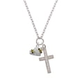 thumbnail image 2 of Delight Jewelry Silvertone Beehive with 2 Bumble Bees Everlasting Love Engraved Cross Zoey Necklace, 28", 2 of 4