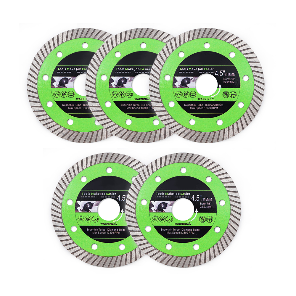 Diamond Tile Blades 41/2" 5pcs Diamond Blades Ceramic Cutting Discs
