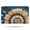 Orange and Blue Tie Dye Pattern, variant on Orange and Blue Tie Dye Pattern Non Slip Microfiber Bathroom Rugs, Soft Rubber Backing Bath Mats for Bathroom Floor Tub and Shower,17"x27"