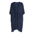 thumbnail image 4 of Women's Kimono Swimsuit Coverups Lightweight Summer Casual Open Front Cardigans(Navy,XXXL), 4 of 4