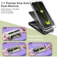 thumbnail image 3 of (2-Pack Matte Privacy Anti-Spy Screen Protector for iPhone 14 Pro Max/15 Plus/16 Plus (6.7-Inch),9H Tempered Glass,Anti-Glare,Full Coverage,Anti-Fingerprint,Auto Dust Removal,Bubble-Free, 3 of 7