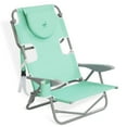 thumbnail image 2 of Ostrich On-Your-Back Outdoor Reclining Beach Lounge Pool Camping Chair, Teal, 3 Pack, 2 of 11
