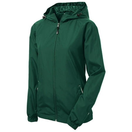 - Sport-Tek Women's Colorblock Hooded Shell Jacket