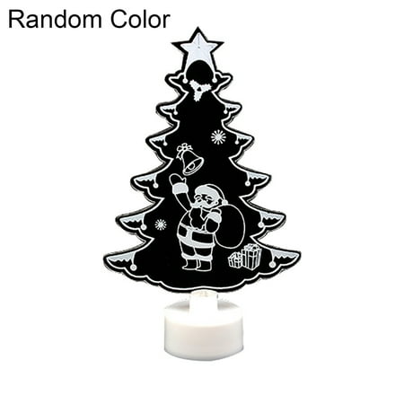 

CuiYou 3D Christmas Tree Santa Claus Snowman LED Night Light Colorful Lamp Party Decor
