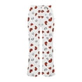 thumbnail image 4 of Trousers Pants for Women, Audhol Ladies' Small Fresh Casual Wide Leg Pants with Pockets Work Pants Women Watermelon Red 3XL, 4 of 8