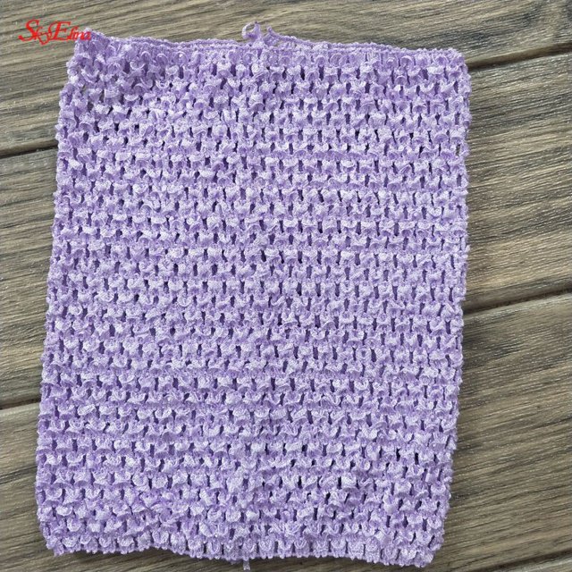 Pecho de 9 pulgadas para niños, 23x20cm, 24 colores, diadema de ganchillo, tutú, Tops anchos, falda, vestido, 6Z