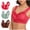Red#2, variant on Viikei High Support Breathable Sports Bra for Women,Women's 3PC Strapless Underwear with Thin Side Collection and Daily Bra Green L