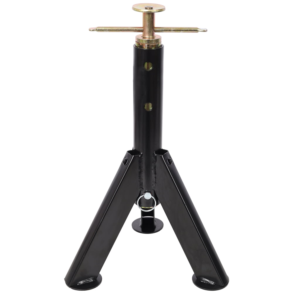 RV Adjustable Telescoping Stabilizer Jack Stand, Supports Stabilizer Jacks,16 to 30 Inches Adjustabe Height, 6,000 Pound Capacity, Black 1 Pair
