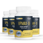 4 Pack VPMAX-9, eye health and vision support-60 Capsules x4