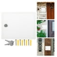 thumbnail image 1 of BESTYASH 1 Set of Cylinder Wall Mount Mailbox Plastic White for Outdoor Use Lockable Mail Holder Box, 1 of 7