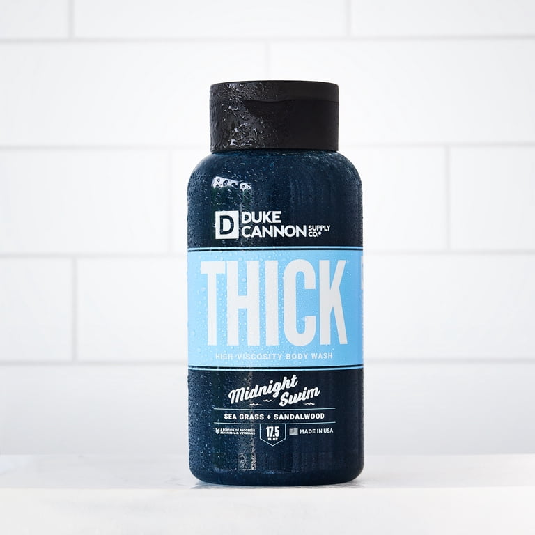 Duke Cannon Thick Body Wash - Midnight Swim - Sea Grass & Sandalwood Scent,  17.5 oz, 1 Bottle - Walmart.com