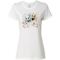thumbnail image 3 of Inktastic Tragedy and Comedy Stage Masks Women's T-Shirt, 3 of 5