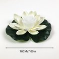 thumbnail image 3 of Luces Led Luces Lámpara LED impermeable flotante Lotus luz lirio flor noche piscina jardín decoración, 3 of 3