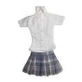 thumbnail image 2 of Camisa de manga corta y vestido de falda Hugo 1/6 Violeta, 2 of 10