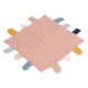 thumbnail image 5 of Mantas de seguridad con etiqueta para bebé, manta de seguridad de algodón transpirable suave y agradable para la piel, alivio de la ansiedad, color rosa, 5 of 12