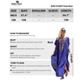 thumbnail image 3 of Edolynsa Plus Size Caftan Dress for Women Short Sleeve Kaftan Coverups Vintage Beach Tunic, 3 of 7