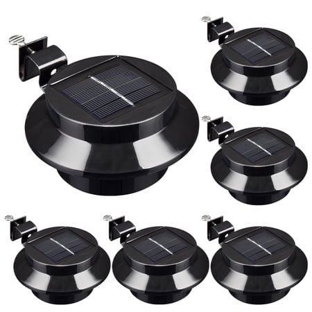 Yescom LED Solar Gutter Sensor Outdoor Wall Light Security Waterproof ...