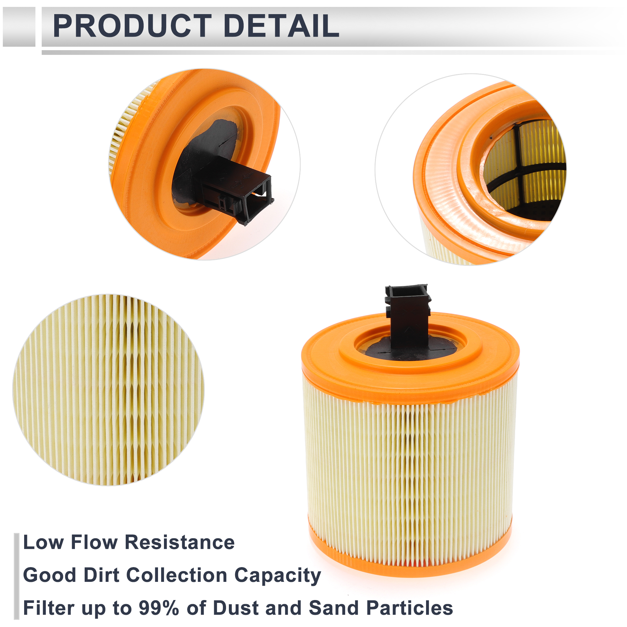 Unique Bargains Engine Air Filter for Cadillac ATS V 3.6L V6 2016-2019