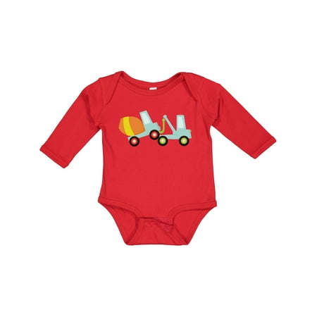 

Inktastic Tow Truck Construction Boys Long Sleeve Baby Bodysuit