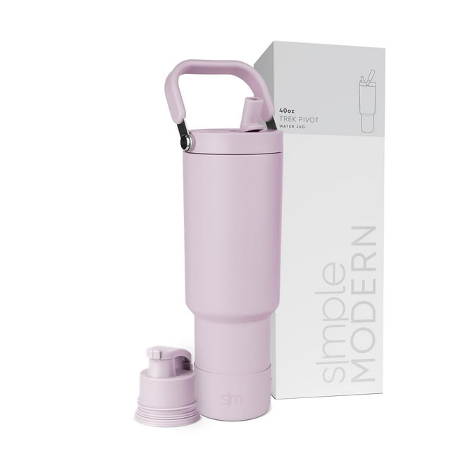 Botella de agua Simple Modern Trek Pivot 1.2 L con asa