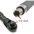 thumbnail image 3 of PEONAVET Multi Clé Fonctionnelle Rallonge de Clé Clé Décalée Rallonge de Clé Clé d'Extension pour Perceuse Clé d'Entraînement à Chaîne Multifonctionnelle Rallonge d'Outil avec Adaptateur de Perceuse 1/2‘', 3 of 5