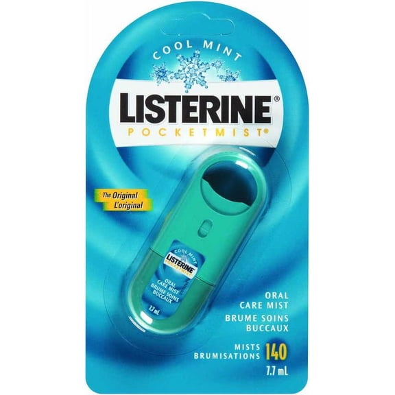 Listerine Pocket Mist Cool Mint 7.7 ml (Pack of 4)