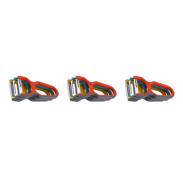 Pelador de alimentos Matsuzay 3 unids/set Acero inoxidable Mango antideslizante Manual cocina herramienta para pelar Color aleatorio